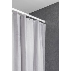Profil2001 Flad skinne 8x25mm. 180cm lige, komplet / hvid