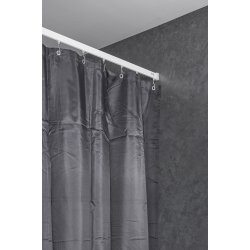 Profil2001 Flad skinne 8x25mm. 180cm lige, komplet / hvid