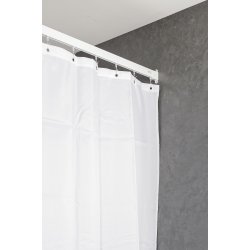 Profil 5001 Flad skinne 15x33mm. 180cm lige, komplet - Hvid