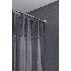 Forh�ngstang rustfrit st�l 200cm med 2 v�gflanger