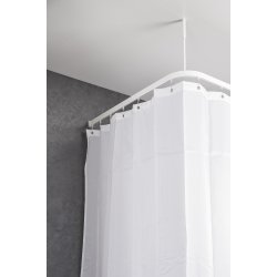 Profil2001 Flad skinne 8x25mm. 90x90cm vinkel m.loftst�tte, Hvid