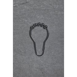 12 stk Rustfri Gardinringe Model "Roller Ball". HiEnd