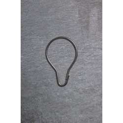 Flangestang 200cm m.2 dybe flanger og 12 gardinringe. Krom