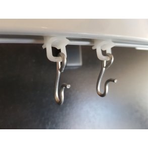 Profil5001 Glidere m.krog, 12stk ekstra i pose.