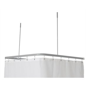 Profil2001 FladSkinne 8x25mm U:90x90x90cm m.2 loftsttter - Slv.