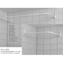 Erica2000 Universalstangen - 12-i-n 90x90(x90) cm, Slv