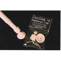 Erica2000 Flexi-Konsol +/-60 til skr/skve vgge, Hvid