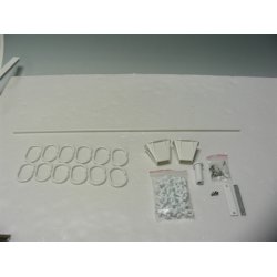 Bj-selv-stangen BEND-IT  200 cm, hvid