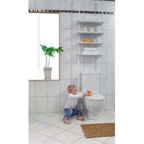 Erica2000 Hyldesystem m.4hylder nul huller 23x54/H:250cm. Hv