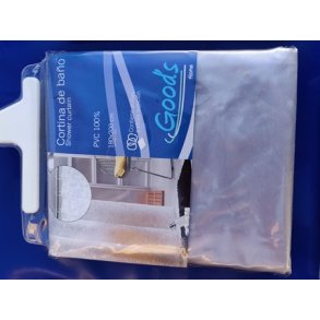 Foggy pvc Badeforhng, 180x200 cm