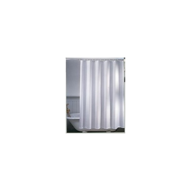 Unicolor Miljø badeforhæng i hotelkvalitet, hvid i 20 størrelser fra -