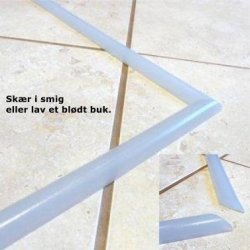 1m Vand-Stop liste, der holder vandet p plads. Inkl. silikone.